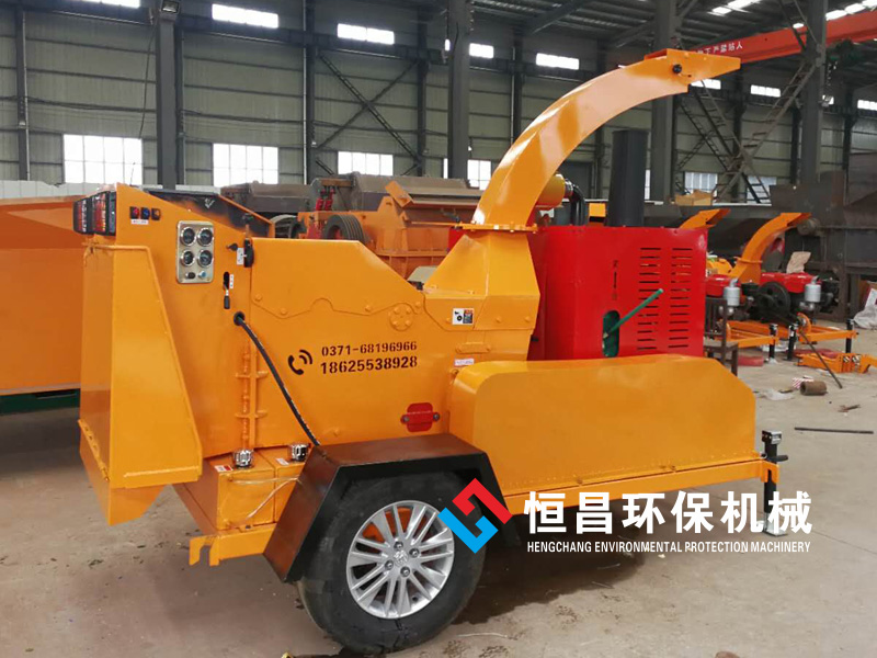 移動式柴油雜木樹枝粉碎機 大型園林樹枝碎枝切片粉碎機