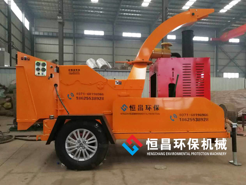 園林綠化樹葉樹枝粉碎機大型可移動柴油多功能果園碎枝機