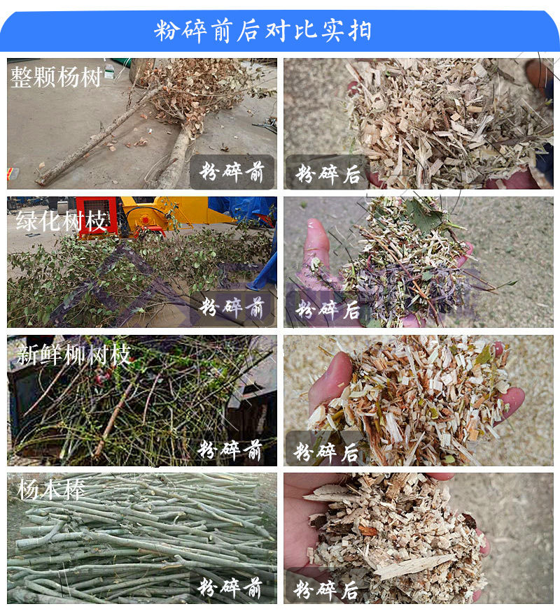 園林綠化垃圾物粉碎機(jī) 廢棄樹干樹枝綠化植物粉碎機(jī)